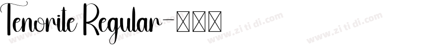 Tenorite Regular字体转换